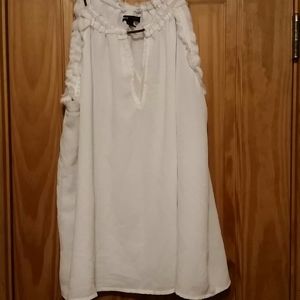 MING white, sleeveless tank